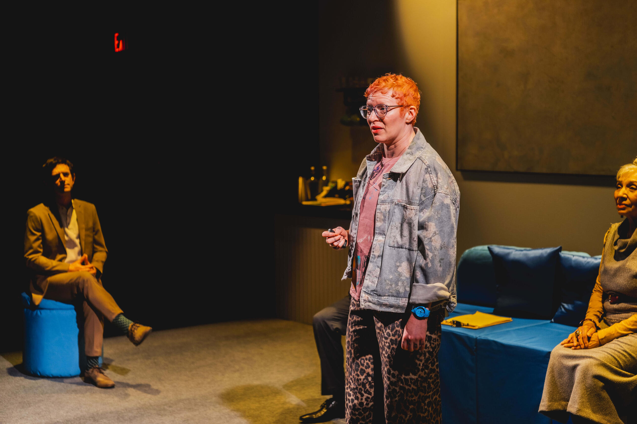 Jordan Pettle, Asher Rose, and Monique Mojica, CHILD-ish, Tarragon Theatre, photo credit Jae Yang